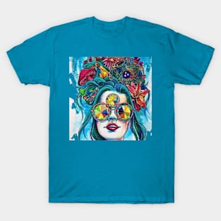 Colorful artwork portrait T-Shirt